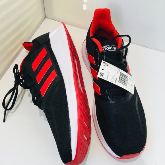 adidas Other - ADIDAS Run Falcon Athletic Running Shoes Sneakers Mens Sz 11.5 Red Black NEW NWT